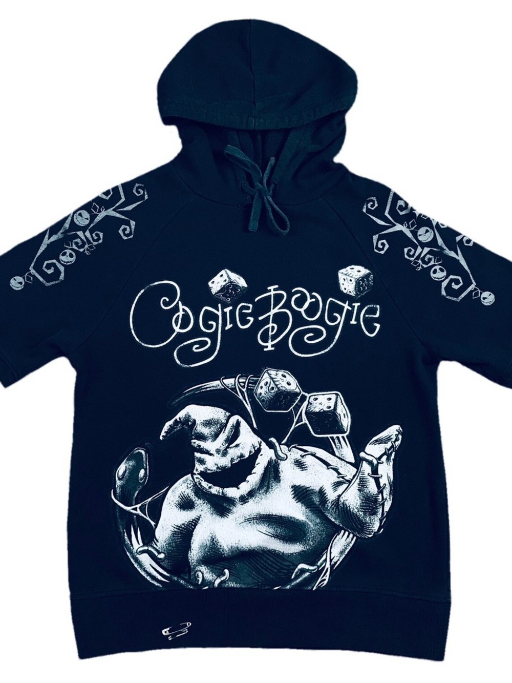 Disney Black Hoodie with White Oogie Boogie Graphic